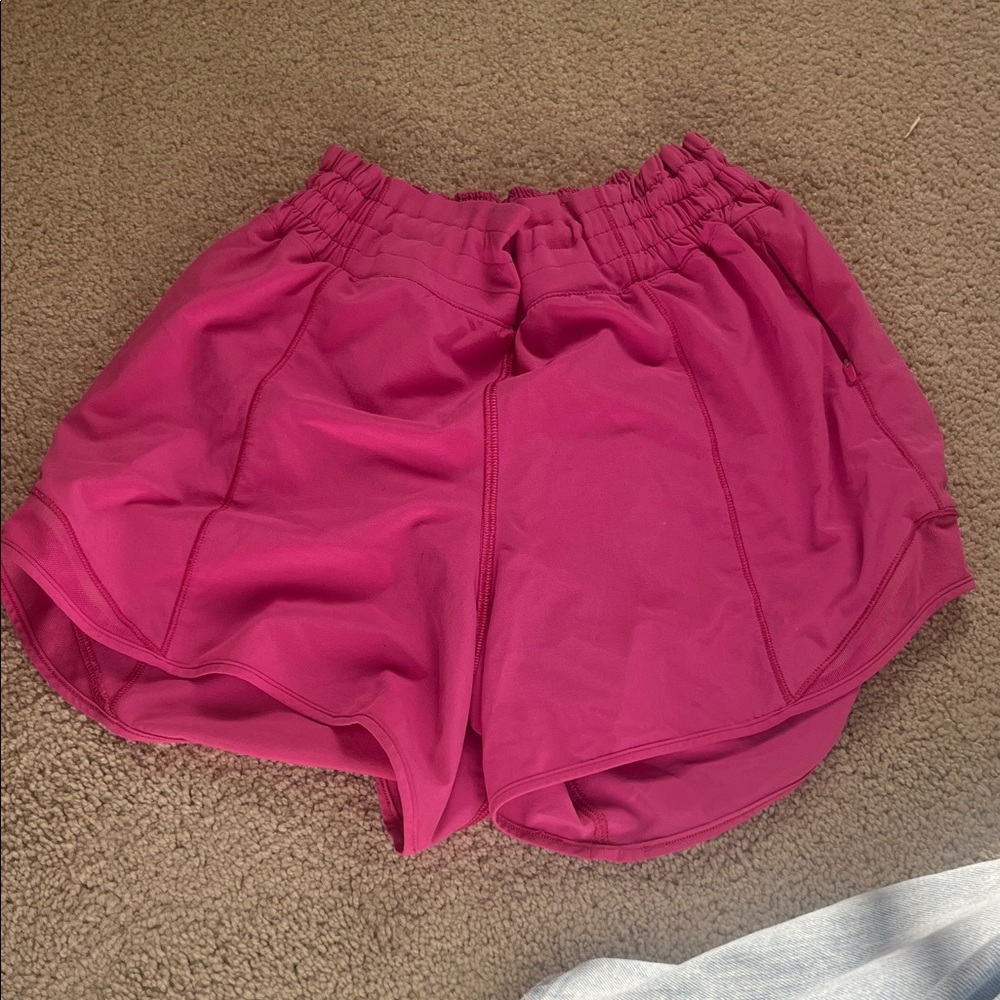 Lululemon Athletica Magenta Athletic Shorts